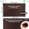 Bâche de Protection en Polyéthylène resistant et impermeable 240g/m² marron 3x5m