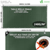 Bâche de Protection en Polyéthylène resistant et impermeable 240g/m² vert et argent 4x8m