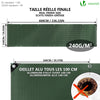 Bâche de Protection en Polyéthylène resistant et impermeable 240g/m² vert et argent 1.5x6m