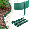 Bordure de jardin PE flexible 20M x 8 CM avec piquets vert