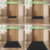 Tapis de porte paillasson 90x120cm Noir