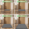 Lot de 2 Tapis de porte paillasson 60x90cm Anthracite