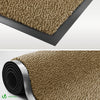 Lot de 2 Tapis de porte paillasson 60x90cm Beige