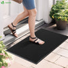 Lot de 2 Tapis de porte paillasson 60x90cm Noir - VOUNOT FR