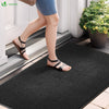 Tapis de porte paillasson 90x120cm Noir