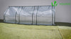 Mini Serre de jardin avec 2 portes enroulables bache PE renforcee 135g/m2 180x90x90cm Blanc