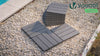 Lot de 11 dalles clipsables exterieures 30x30cm modulaire plastique anthracite