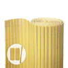 Canisse PVC brise vue renforce avec attaches de fixation 90x300cm beige - VOUNOT FR