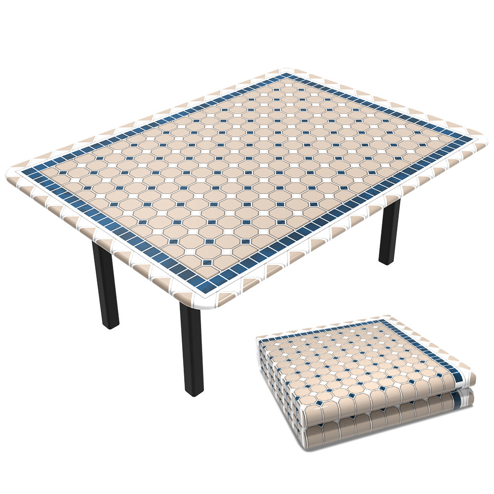 Unique Nappe de table en plastique rectangulaire solide violet fluo,  54x108 - 1 ea