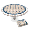 Nappe de table ronde en PVC Tissu non-tissé style ceramique - VOUNOT FR