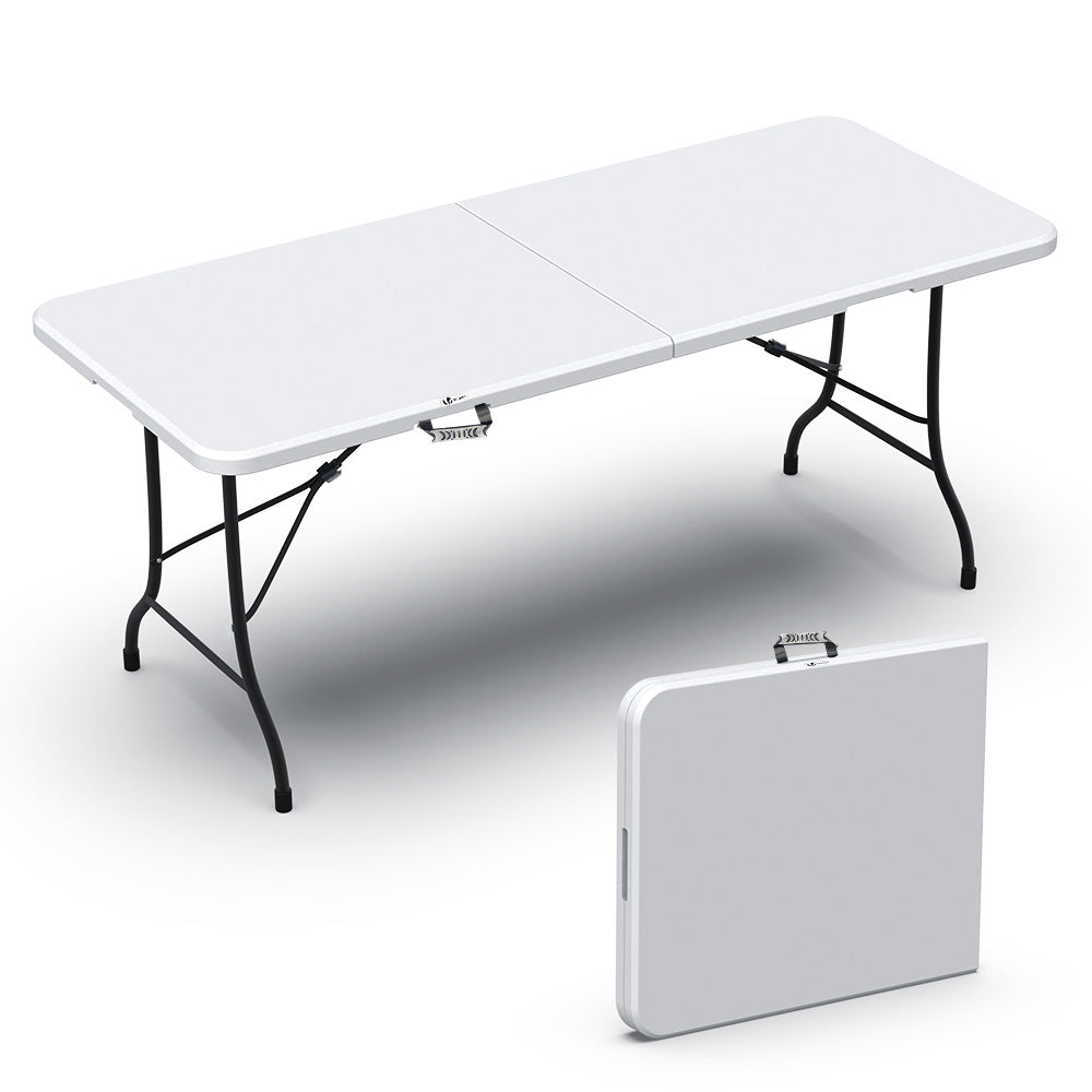 Table de camping pique-nique pliante - table de jardin en aluminium et mdf  - 80x60.5x70cm - chêne - Conforama