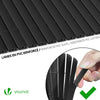 Canisse PVC brise vue renforce avec attaches de fixation 80x300cm gris - VOUNOT FR