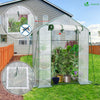 Serre de jardin avec etageres et bache PE renforcee 135g/m2 143x73x195cm - VOUNOT FR