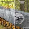 Bâche de Protection en Polyéthylène resistant et impermeable 240g/m² gris et noir  4x8m - VOUNOT FR