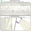 Voile d’ombrage Rectangulaire Imperméable Polyester avec Corde 3x4m Beige - VOUNOT FR