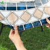 Nappe de table rectangulaire en PVC Tissu non-tissé style ceramique - VOUNOT FR