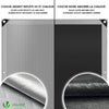 Bâche de Protection en Polyéthylène resistant et impermeable 240g/m² gris et noir 1.5x6m - VOUNOT FR