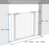 Barriere de Securite porte et escalier 100-108cm blanc pour enfants et animaux - VOUNOT