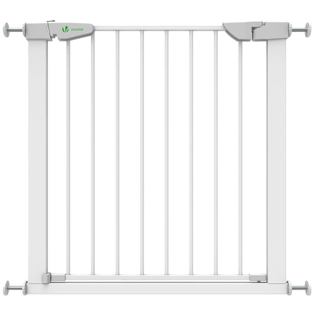 Barrière de sécurité enfant 89-96cm, Blanc, métal Auto Close Sans perçage