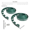 Bordure de jardin plastique flexible 20m avec piquets vert - VOUNOT